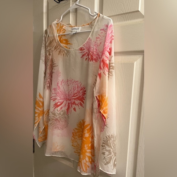 SET~PECK & PECK~SHEAR TOP WITH CAMI~LG - Picture 6 of 13